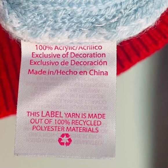 Cat Sweater Ugly Christmas Sweater Size Junior Large 11-13 Up to Snow Good - Picture 6 of 9